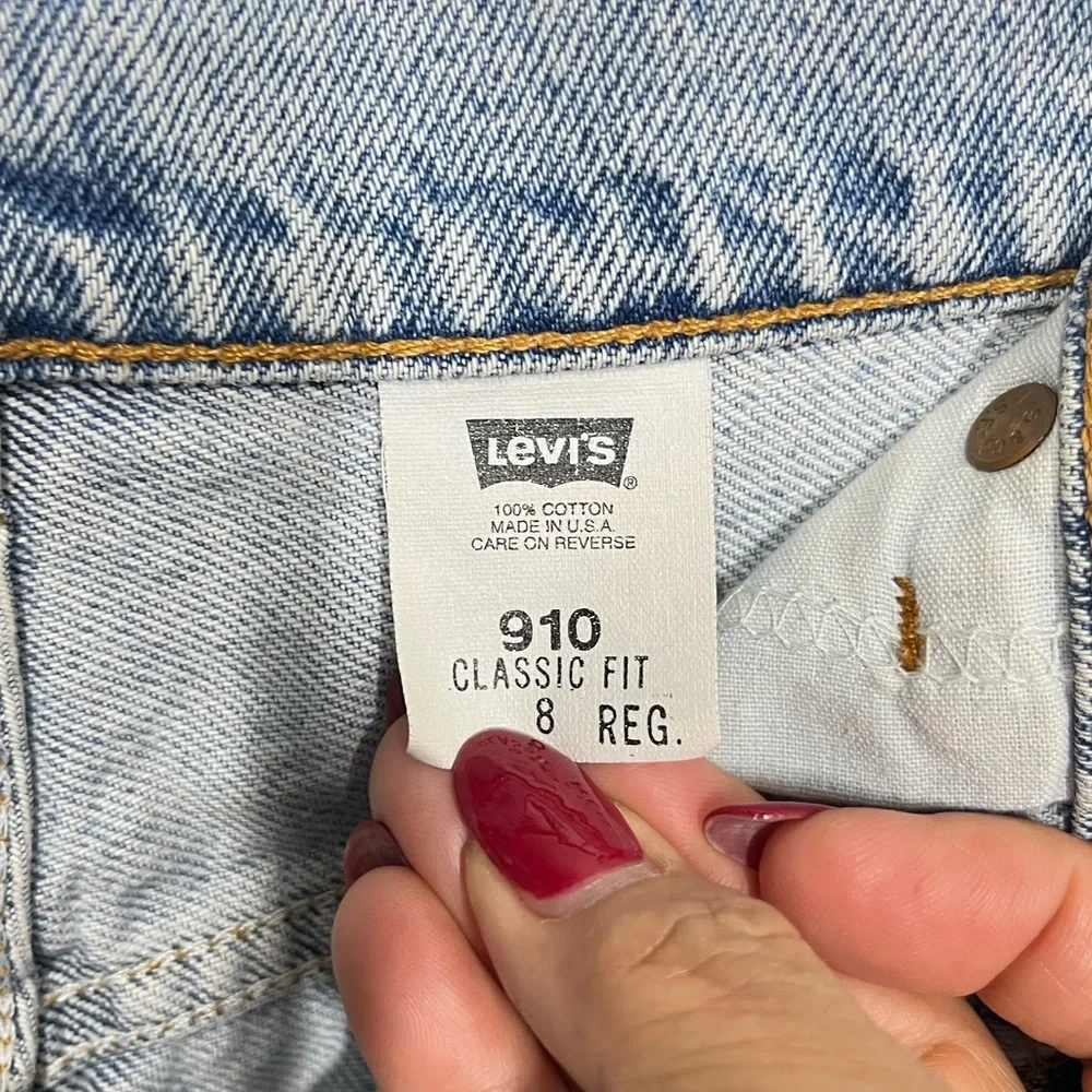 Levi’s 910 Classic Fit Vintage shorts size 8 - Picture 12 of 12